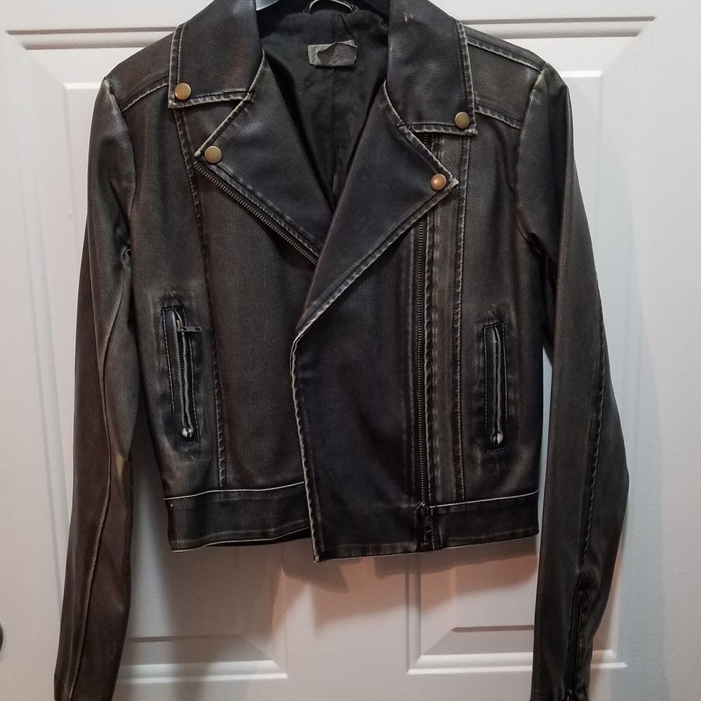 Faux Leather Jacket